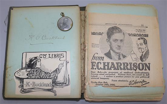 A 1913 autograph/sketch book